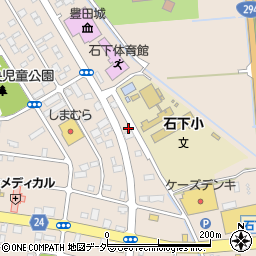 茨城県常総市新石下3971周辺の地図