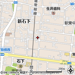 茨城県常総市新石下3746周辺の地図