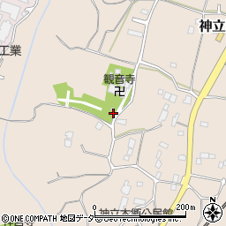 茨城県土浦市西神立周辺の地図