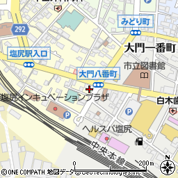 松本信用金庫塩尻支店周辺の地図