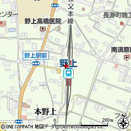 野上駅前観光トイレ周辺の地図