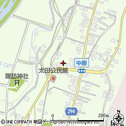 長野県塩尻市太田604周辺の地図