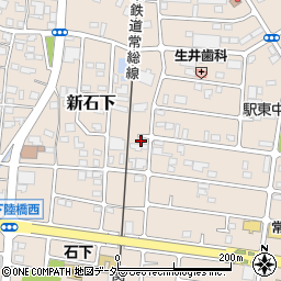 茨城県常総市新石下3741周辺の地図