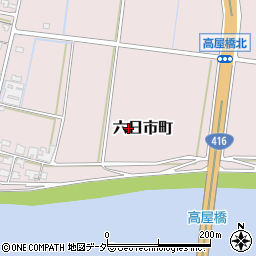 福井県福井市六日市町周辺の地図