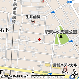茨城県常総市新石下3807周辺の地図