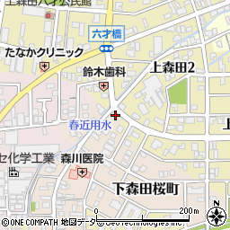 福井県福井市下森田桜町1003周辺の地図