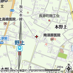 有限会社フクシマデンキ長瀞店周辺の地図