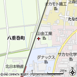 山金工業株式会社　森田工場製造部周辺の地図