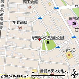 茨城県常総市新石下3856周辺の地図