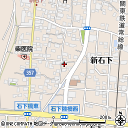 茨城県常総市新石下306周辺の地図