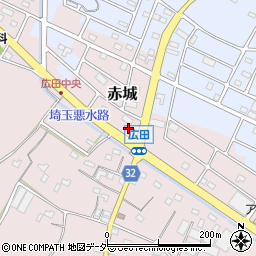 ローソン鴻巣広田南店周辺の地図