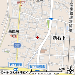 茨城県常総市新石下302周辺の地図