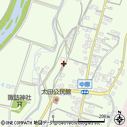 長野県塩尻市太田周辺の地図