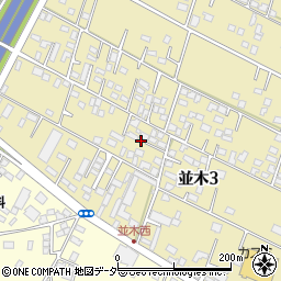 茨城県土浦市並木3丁目周辺の地図