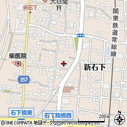 茨城県常総市新石下302-1周辺の地図