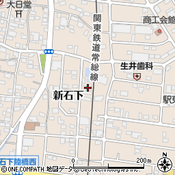 茨城県常総市新石下4496周辺の地図