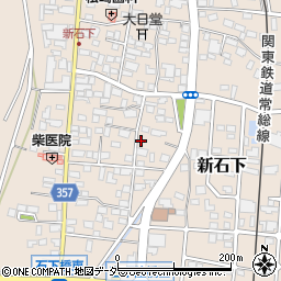 茨城県常総市新石下300周辺の地図