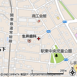茨城県常総市新石下3829周辺の地図