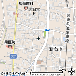 茨城県常総市新石下298周辺の地図