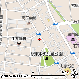 茨城県常総市新石下3862-2周辺の地図