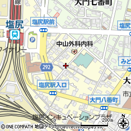 長野県塩尻市大門八番町周辺の地図
