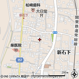 茨城県常総市新石下325-2周辺の地図