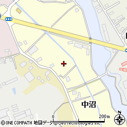 茨城県常総市中沼周辺の地図