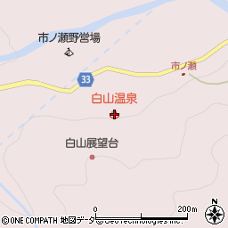 白山温泉周辺の地図