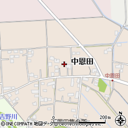 埼玉県熊谷市中恩田周辺の地図
