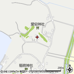 茨城県行方市谷島周辺の地図