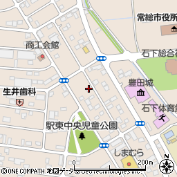 茨城県常総市新石下3882-2周辺の地図
