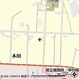 埼玉県深谷市本田7069-1周辺の地図