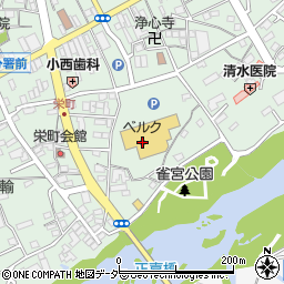 ベルクフォルテ寄居店周辺の地図