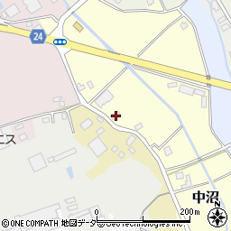 茨城県常総市中沼193周辺の地図