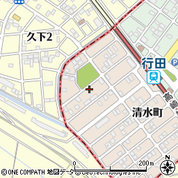 行田ハイツＥ棟周辺の地図