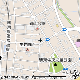 茨城県常総市新石下3665周辺の地図