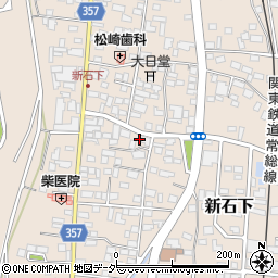 茨城県常総市新石下326周辺の地図