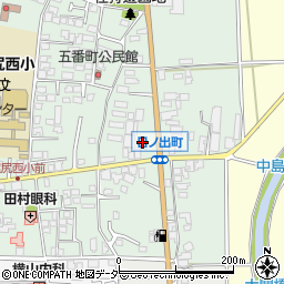 セブンイレブン塩尻日ノ出町店周辺の地図