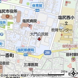 大門公民館周辺の地図