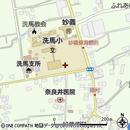 長野県塩尻市洗馬周辺の地図