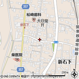 茨城県常総市新石下285周辺の地図