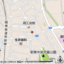 茨城県常総市新石下3666周辺の地図