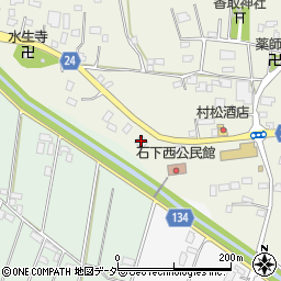 茨城県常総市鴻野山45周辺の地図