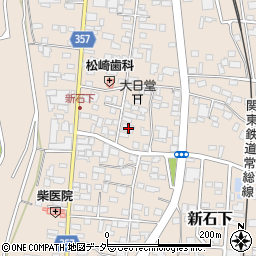 茨城県常総市新石下284周辺の地図