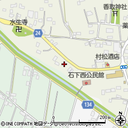 茨城県常総市鴻野山41周辺の地図