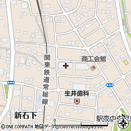 茨城県常総市新石下3681周辺の地図