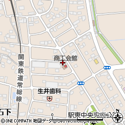 茨城県常総市新石下3679周辺の地図