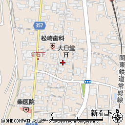 茨城県常総市新石下283周辺の地図