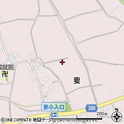 茨城県つくば市要周辺の地図