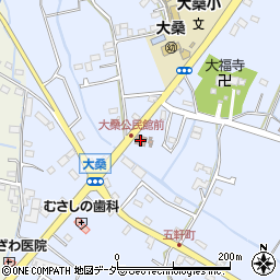加須市立大桑公民館周辺の地図